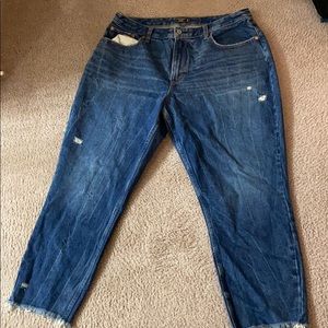 A&F High Rise Mom Jean